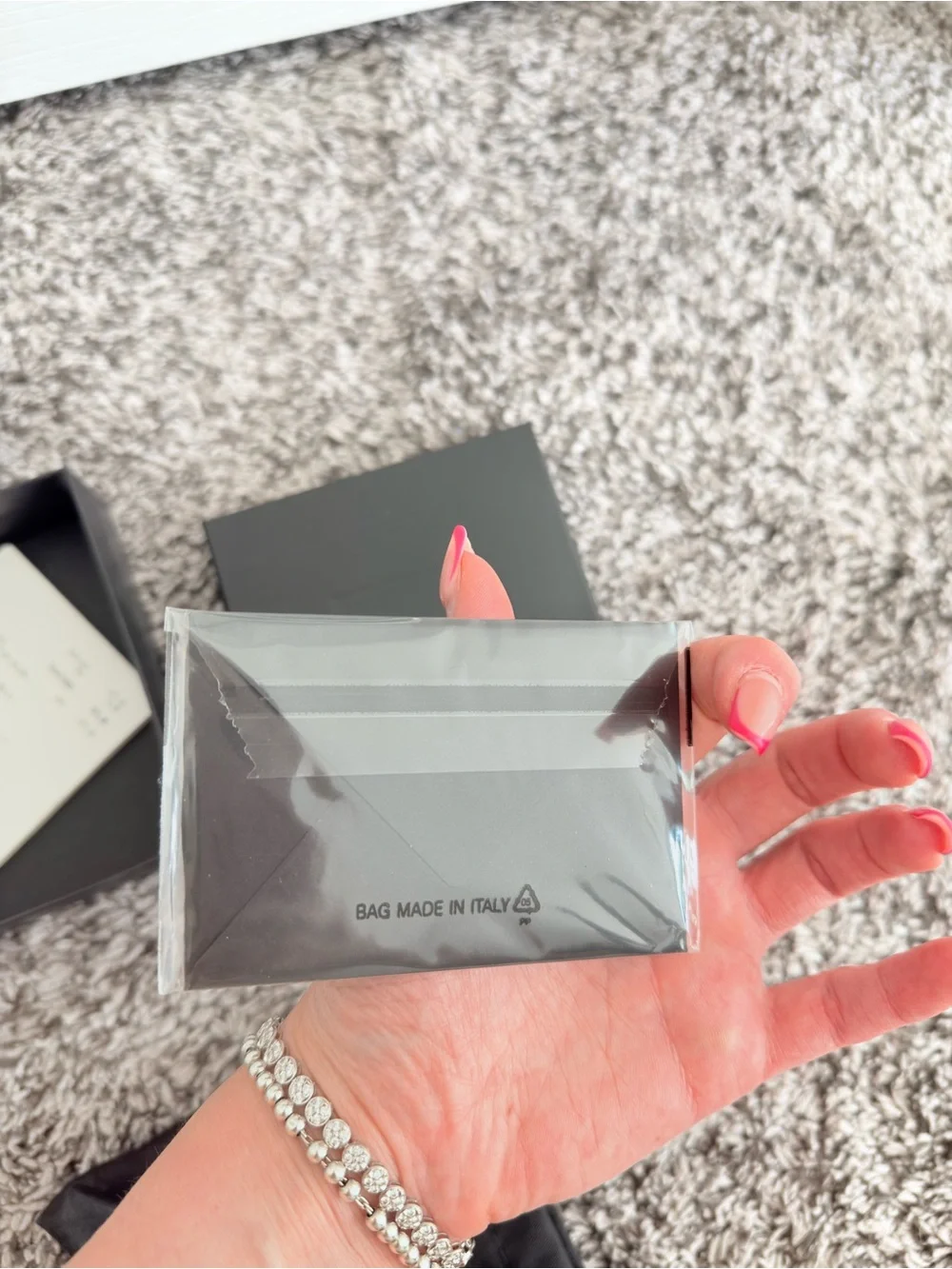Saint Laurent Black Drawstring Pouch with Branded Box Set